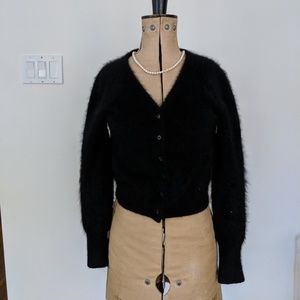 Blk cashmere cardigan
